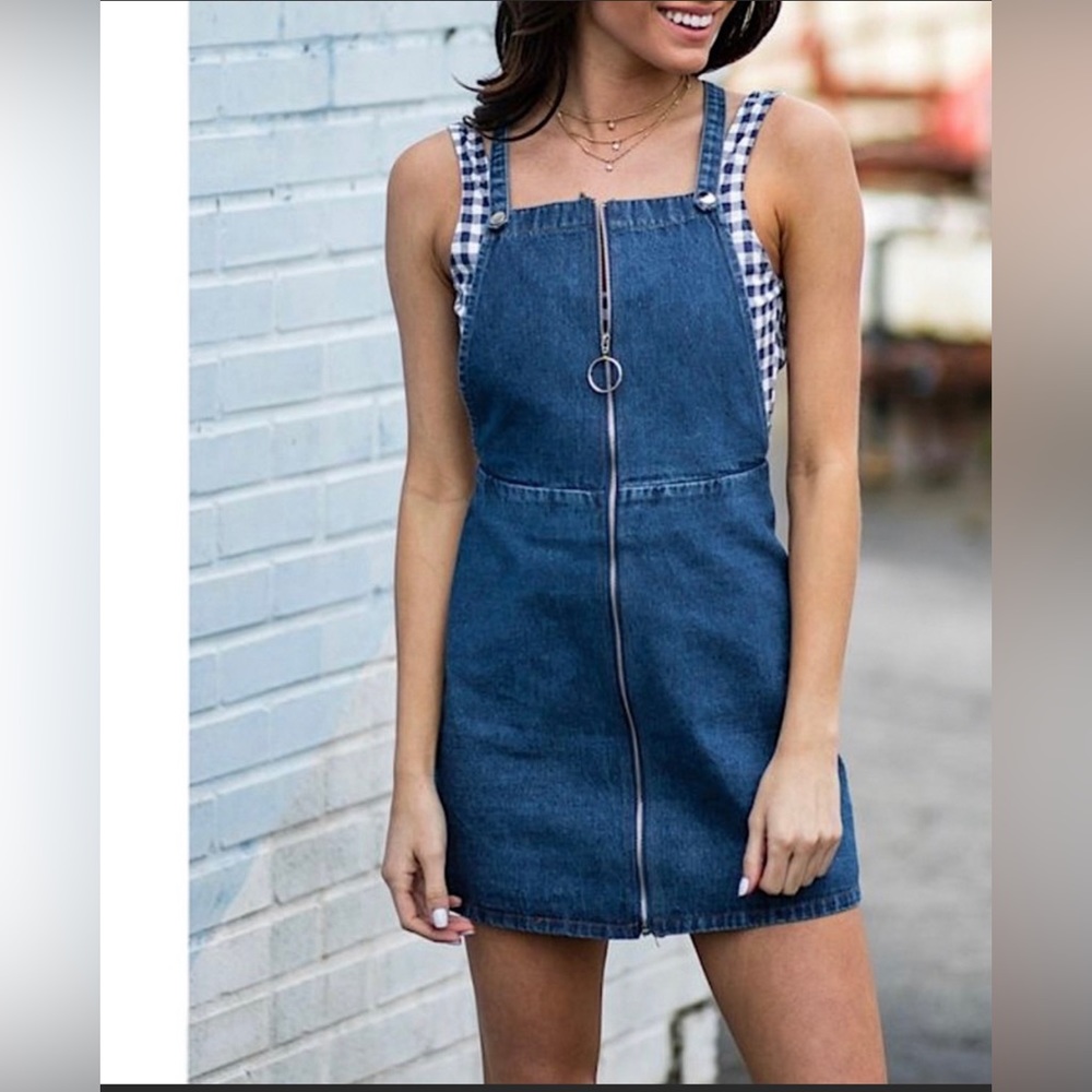 Raelynn Denim Jumper Dress